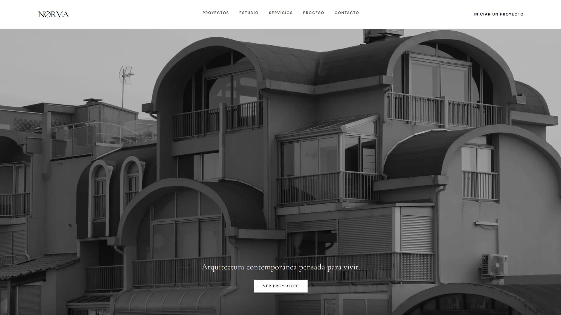 Proyecto de identidad digital para NØRMA - arquitectura contemporánea