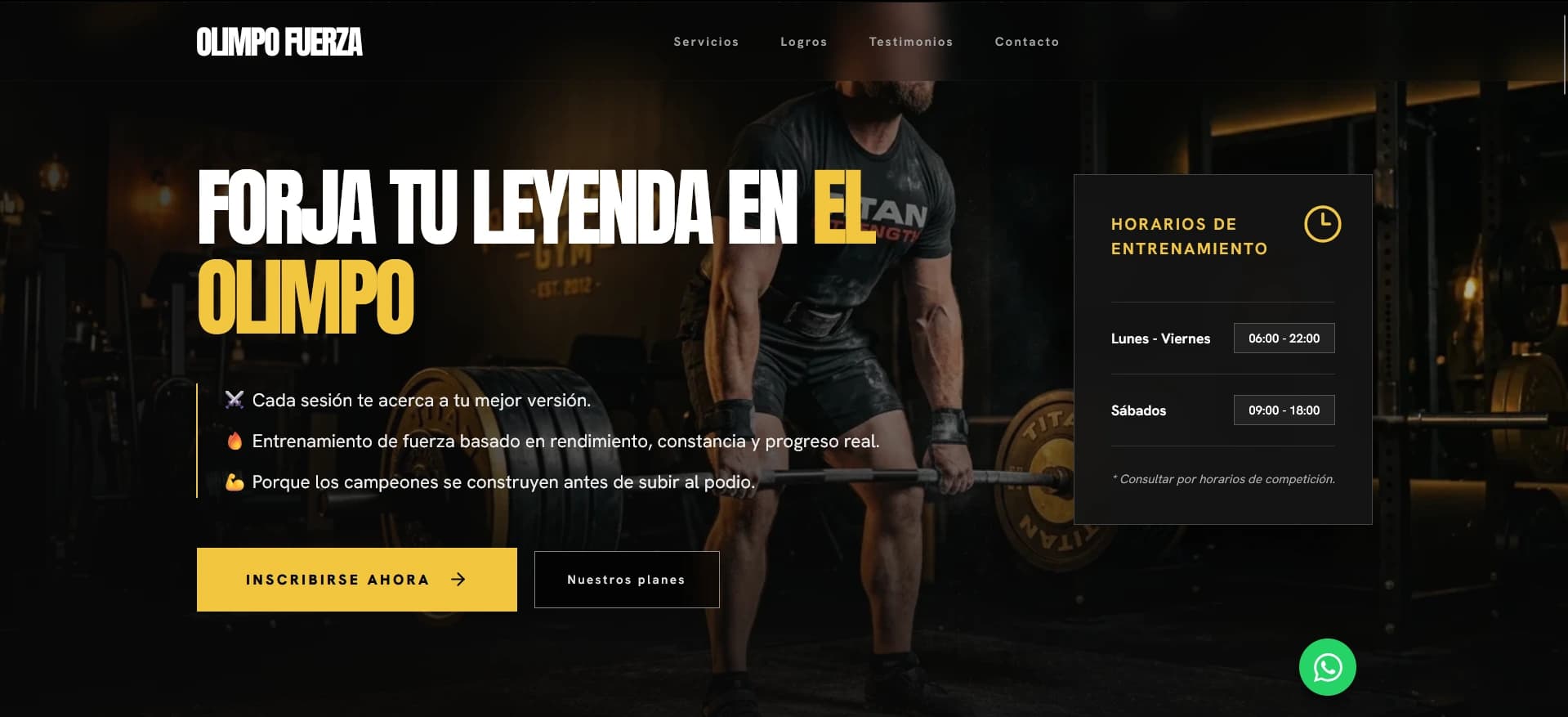 Proyecto de identidad digital para Olympo - gimnasio & fitness